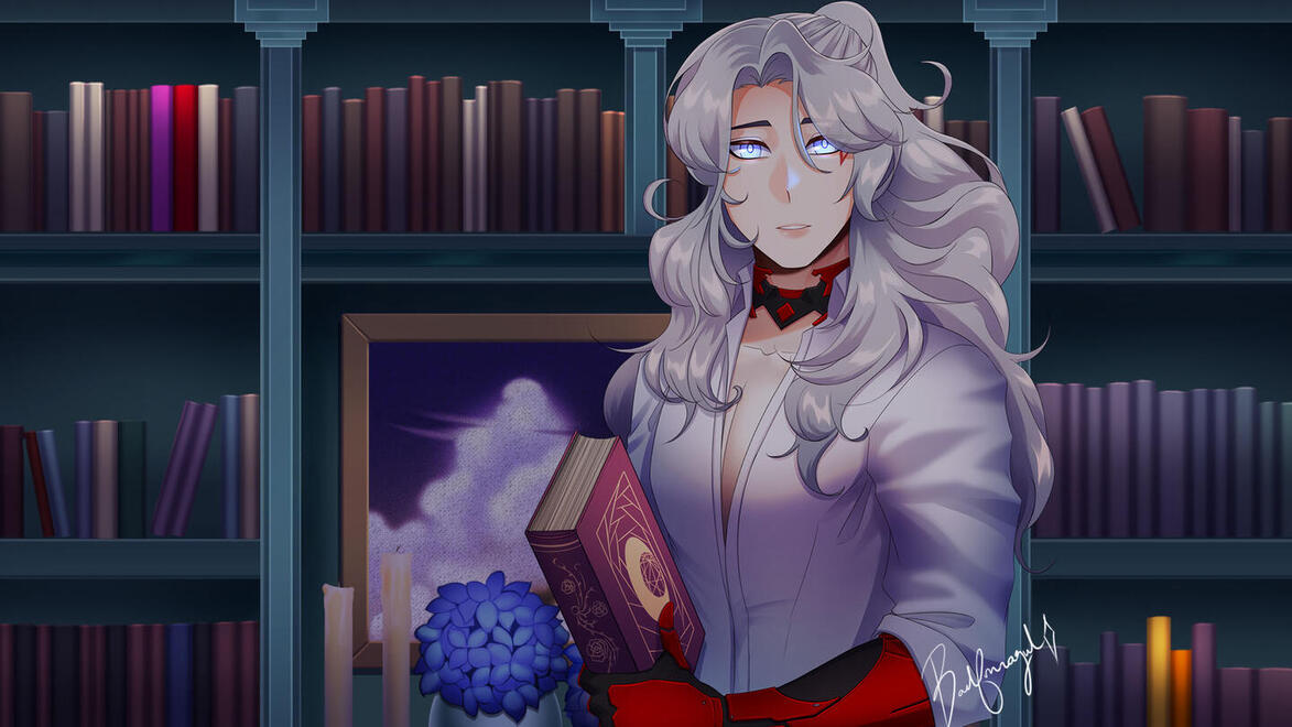 Archivist in the library